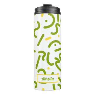 Grüne Linien Thermo-Tumbler Thermosbecher