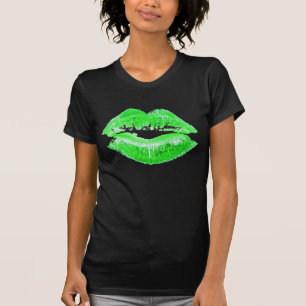 Grüne Lippen küssen mich, den ich Shirt irischen
