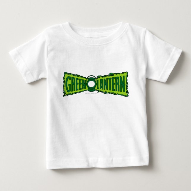 Grüne Logo-Flammen Baby T-shirt (Vorderseite)