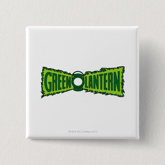 Grüne Logo-Flammen Button (Vorderseite)