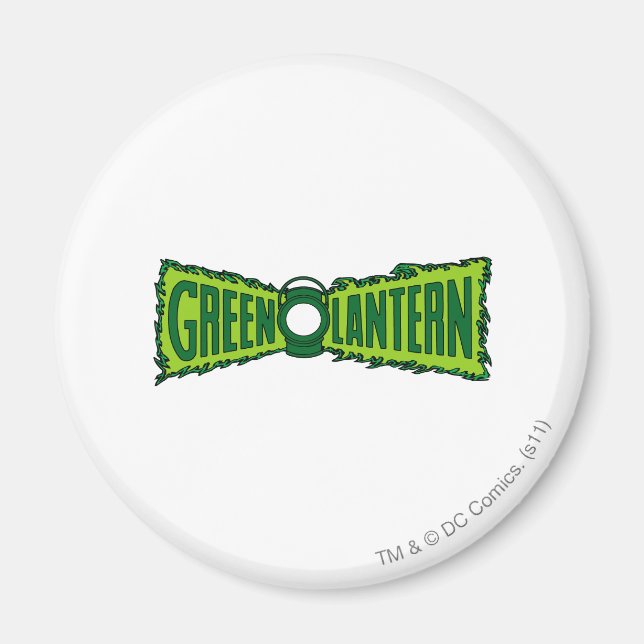 Grüne Logo-Flammen Magnet (Vorne)