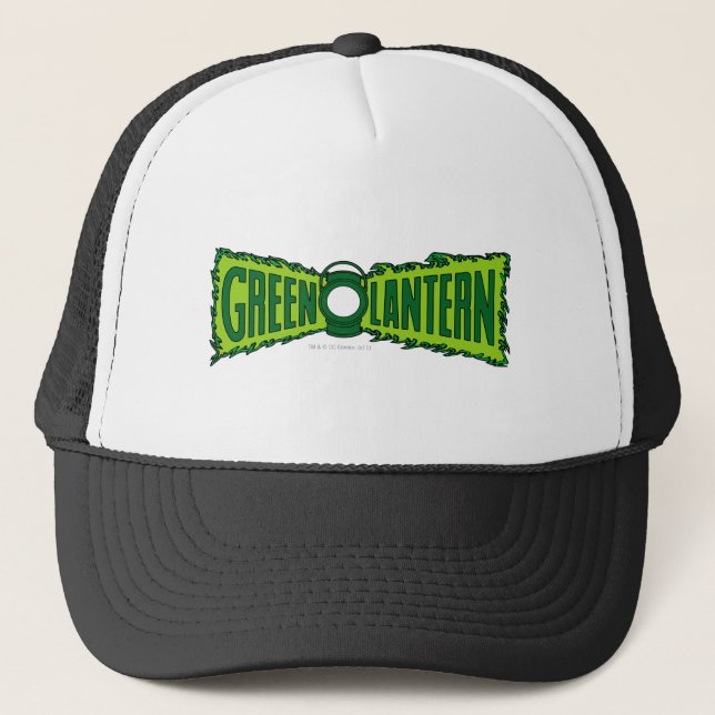 Grüne Logo-Flammen Truckerkappe (Vorderseite)