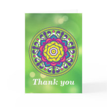 Grüne Lotus-Mandala