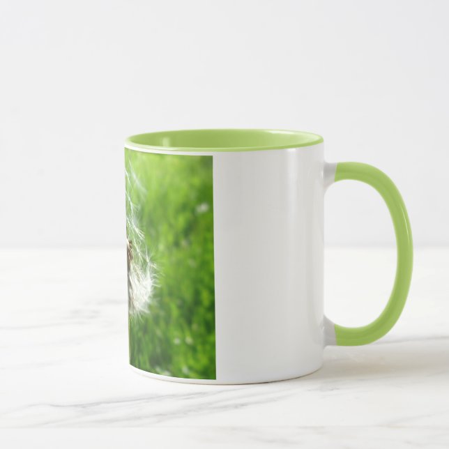 Grüne Löwenzahn-Tasse Tasse (Rechts)