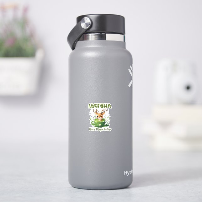 Grüne Magie im Cup Matcha Aufkleber (HydroFlask)