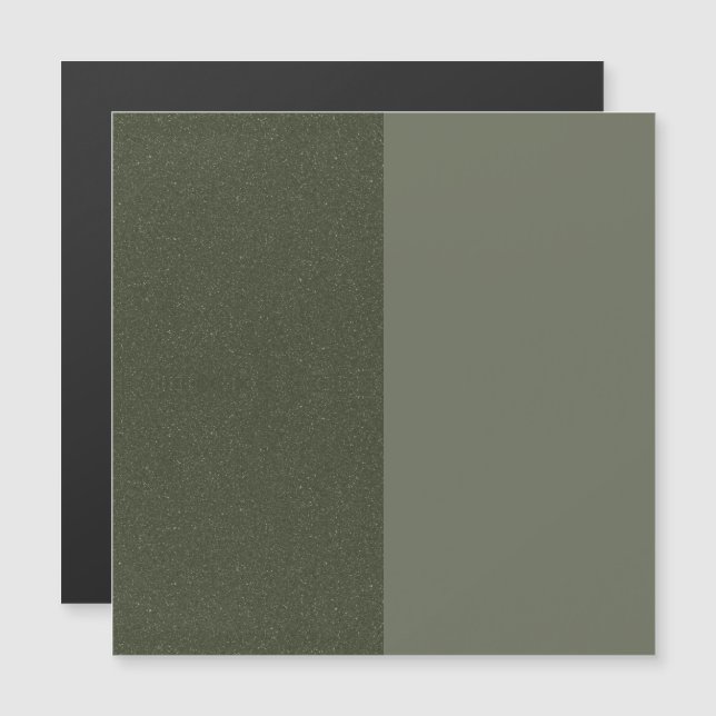 Grüne Magnetkarte mit geteilter Maus - individuell (Vorne/Hinten)