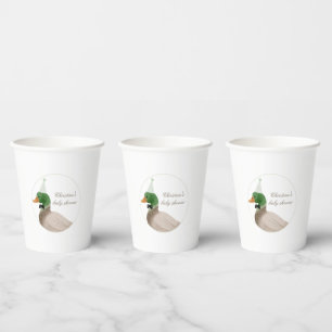 grüne Mallard Duck Paper Cups Pappbecher