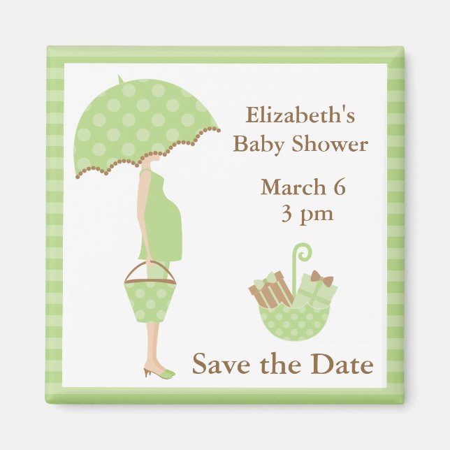 Grüne Mama für Umbrella Magnet (Vorne)