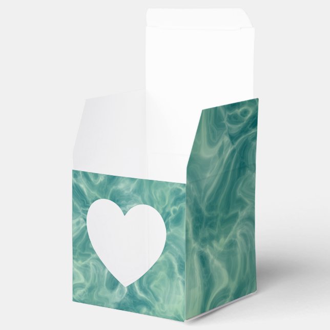 Grüne Marmor Geschenkschachtel (Geöffnet)