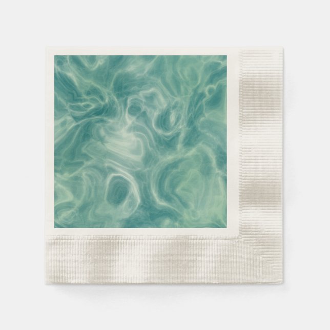 Grüne Marmor Serviette (Vorderseite)