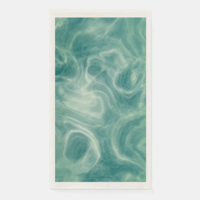 Grüne Marmor Serviette (Vorderseite)