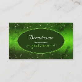Grüne Marmormuster Muster Niedlicher Glitzer Stars Visitenkarte