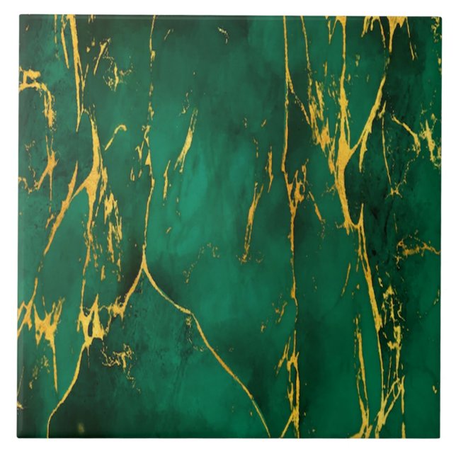 Grüne Marmorplatte Keramik Fliese (Vorderseite)