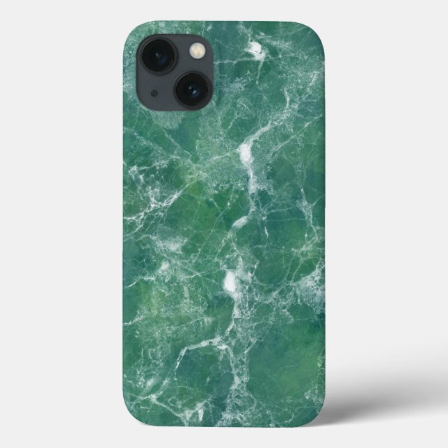 Grüne Marmorstruktur Case-Mate iPhone Hülle (Rückseite)