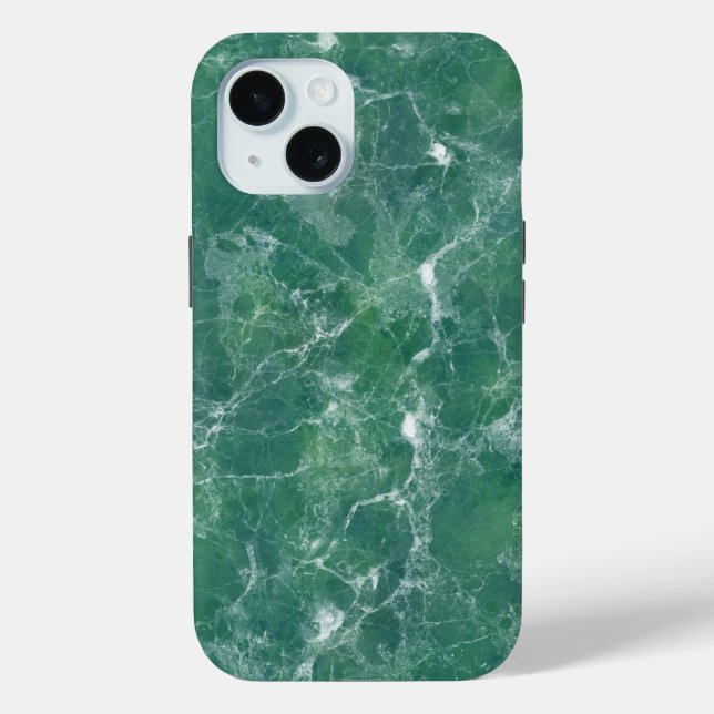 Grüne Marmortextur Case-Mate iPhone Hülle (Rückseite)