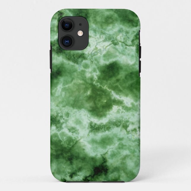Grüne Marmortextur Case-Mate iPhone Hülle (Rückseite)