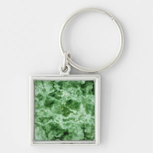 Grüne Marmortextur Schlüsselanhänger