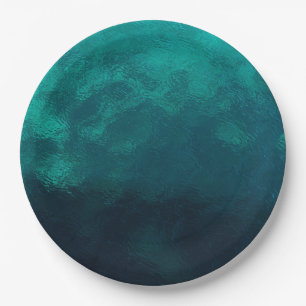 Grüne Mattierte Glastextur Pappteller