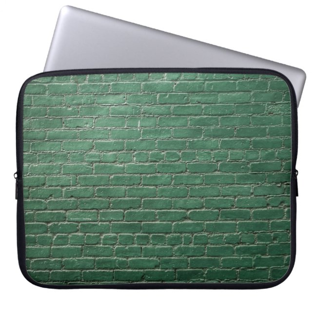Grüne Mauer Laptopschutzhülle (Vorderseite)