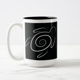 Grüne Meeresschildkröte Hawaiis Zweifarbige Tasse