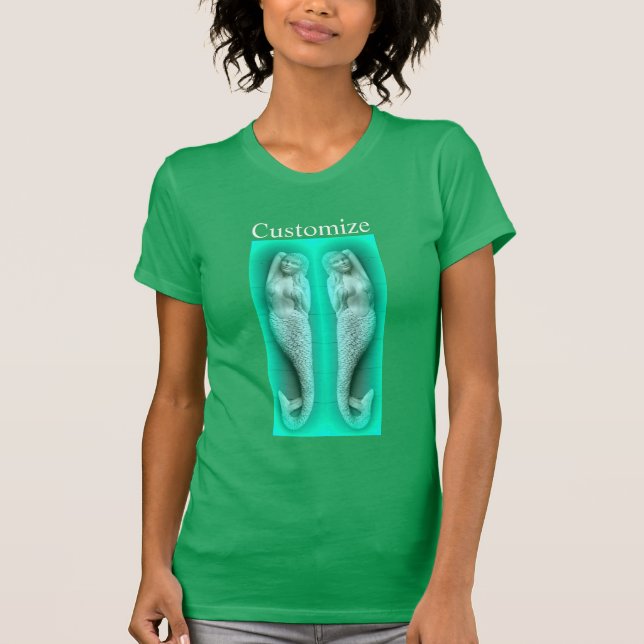 Grüne Meerjungfrau T-Shirt (Vorderseite)