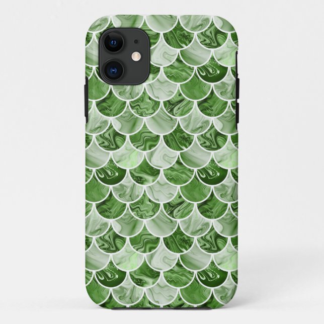 Grüne Meerjungwaage Case-Mate iPhone Hülle (Rückseite)