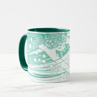 Grüne Mermaid-Tasse Tasse