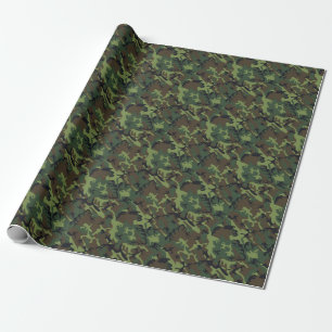 Grüne Militärische Camouflage Classic Camouflage Geschenkpapier