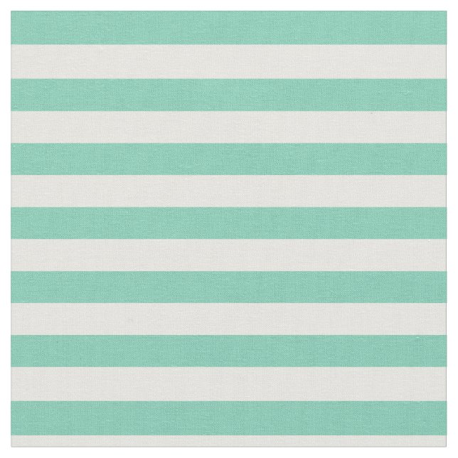 Grüne Minze u. Weiß Striped Stoff (Nahaufnahme)