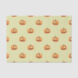 GRÜNE MIT ORANGE ERNTEDANK PUMPKINS SEIDENPAPIER