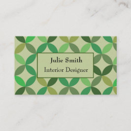 Grüne Mitte des modernen geometrischen Brunnens Bu Visitenkarte