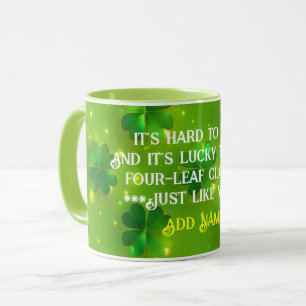 Grüne moderne St Patrick's Day Clover Collection Tasse