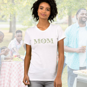 Grüne Mom Etabliert Benutzerdefiniertes Jahr T-Shirt