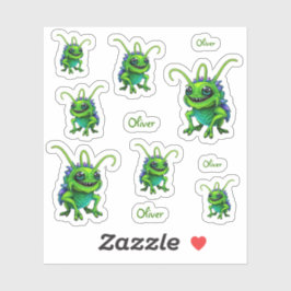 Grüne Monster-Grille - Aufkleber