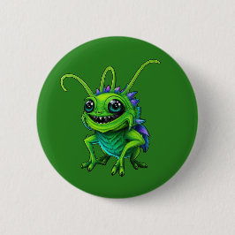 Grüne Monster-Grille - Button