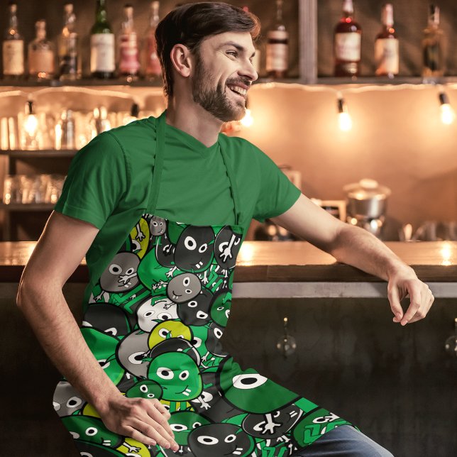 Grüne Monster Schürze (Von Creator hochgeladen)