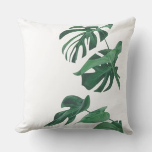  Grüne Monstera Deliciosa Blätter Wurfkissen  Kissen