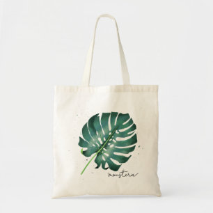 Grüne Monstera Leaf Botanisch Tragetasche