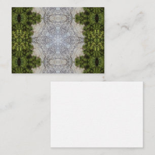 Grüne Moos und Natur Kunst Mitteilungskarte