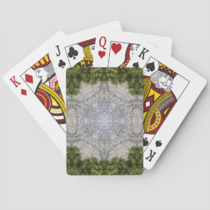 Grüne Moos und Natur Kunst Spielkarten