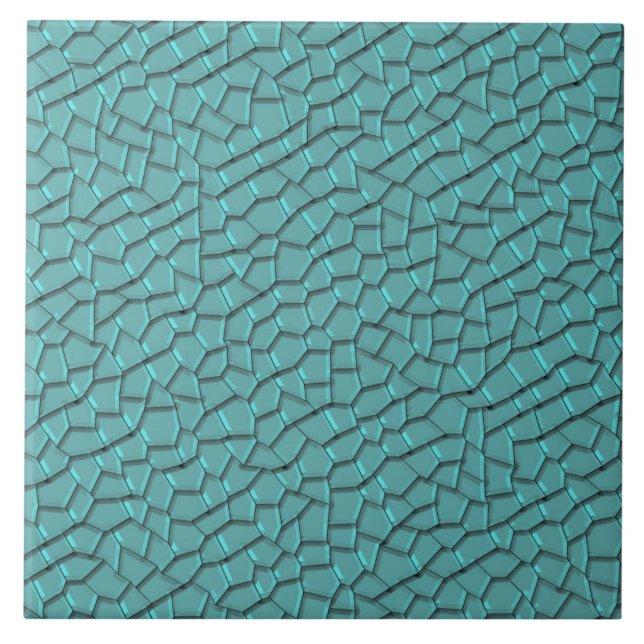 Grüne Mosaikmuster Keramik Tile Fliese (Vorderseite)