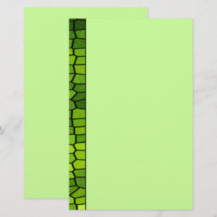 Grüne Mosaikstationerie Briefpapier