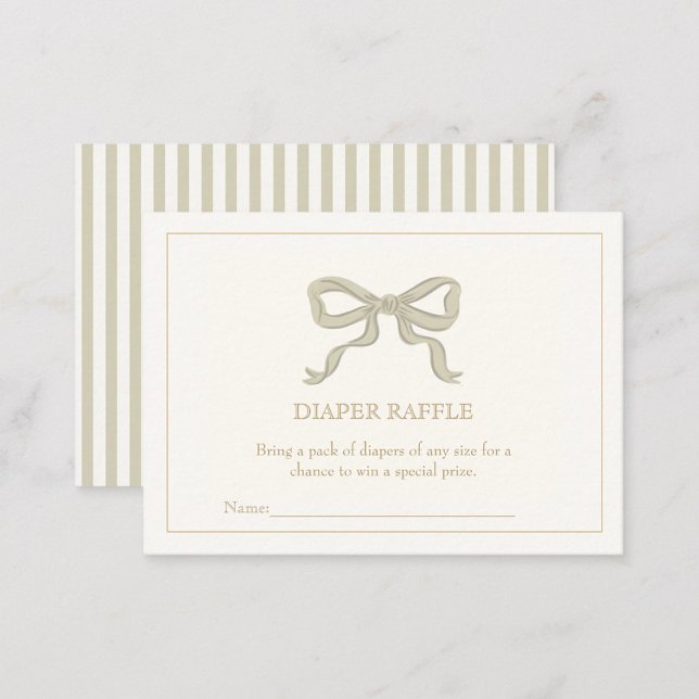 Grüne Multiband-Gender-neutrale Windelraffinerie Begleitkarte (Von Creator hochgeladen)