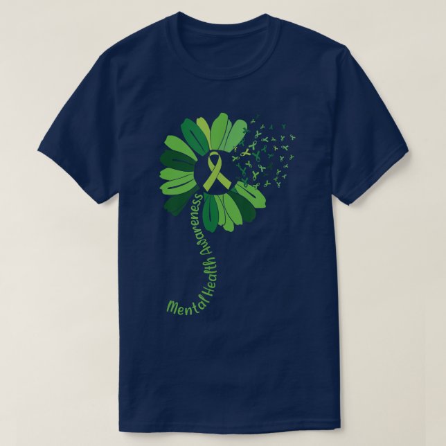Grüne Multifunktionsblume3479 T-Shirt (Design vorne)