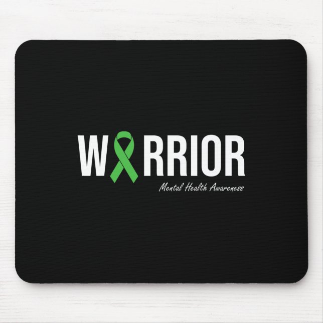 Grüne Multifunktionsleiste zur psychischen Gesundh Mousepad (Vorne)