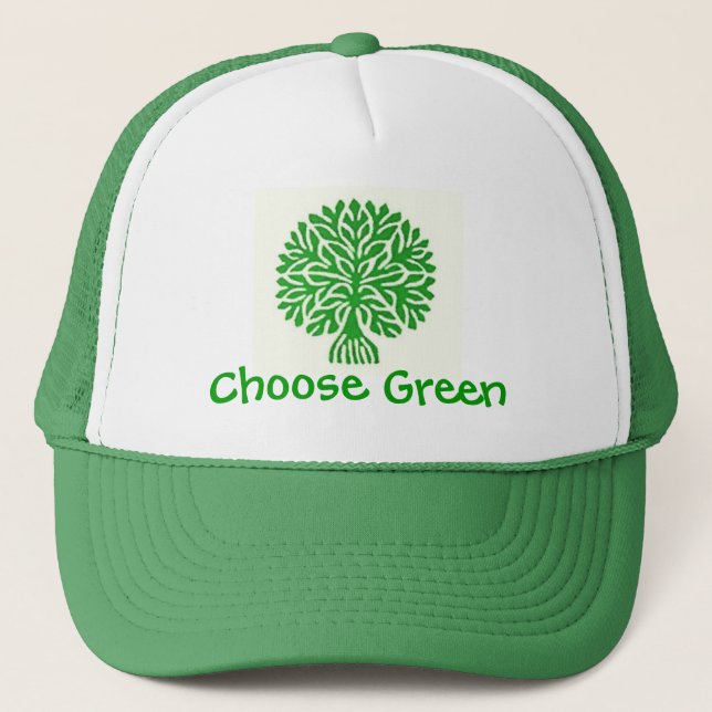 Grüne Mütze wählen (Vorderseite)