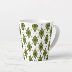 Grüne, nahtlose Diamantform Milchtasse