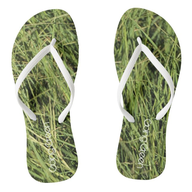 Grüne Nature Balance Grass Flip Flops (Fußbett)