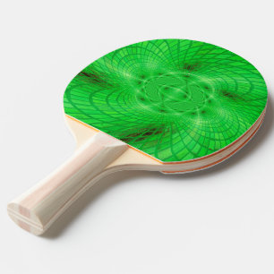 grüne Neonabstraktion Tischtennis Schläger