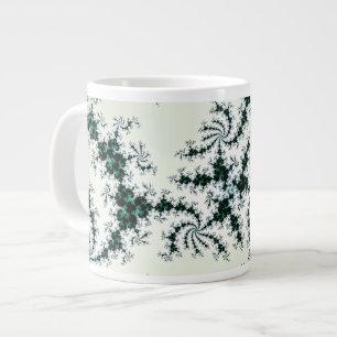 Grüne Netze - empfindliche Fraktalspitze Jumbo-Tasse